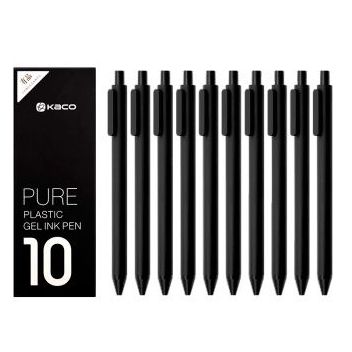 Набор гелевых ручек Xiaomi Kaco Pure Plastic Gel Ink Pen (10 pcs)